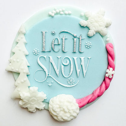 Let It Snow Debosser Stamp