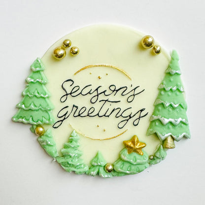 Season's Greetings Debosser Stamp