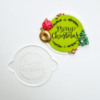 Merry Christmas Debosser Stamp