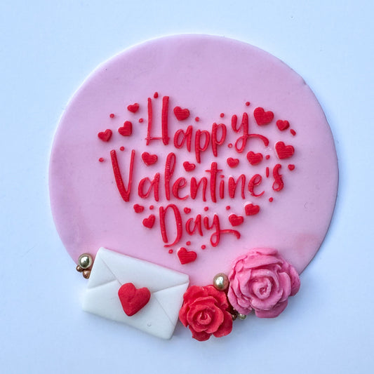 Happy Valentine's Day Debosser Stamp