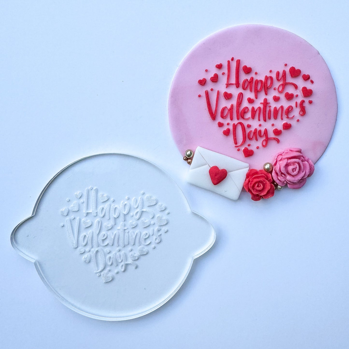 Happy Valentine's Day Debosser Stamp