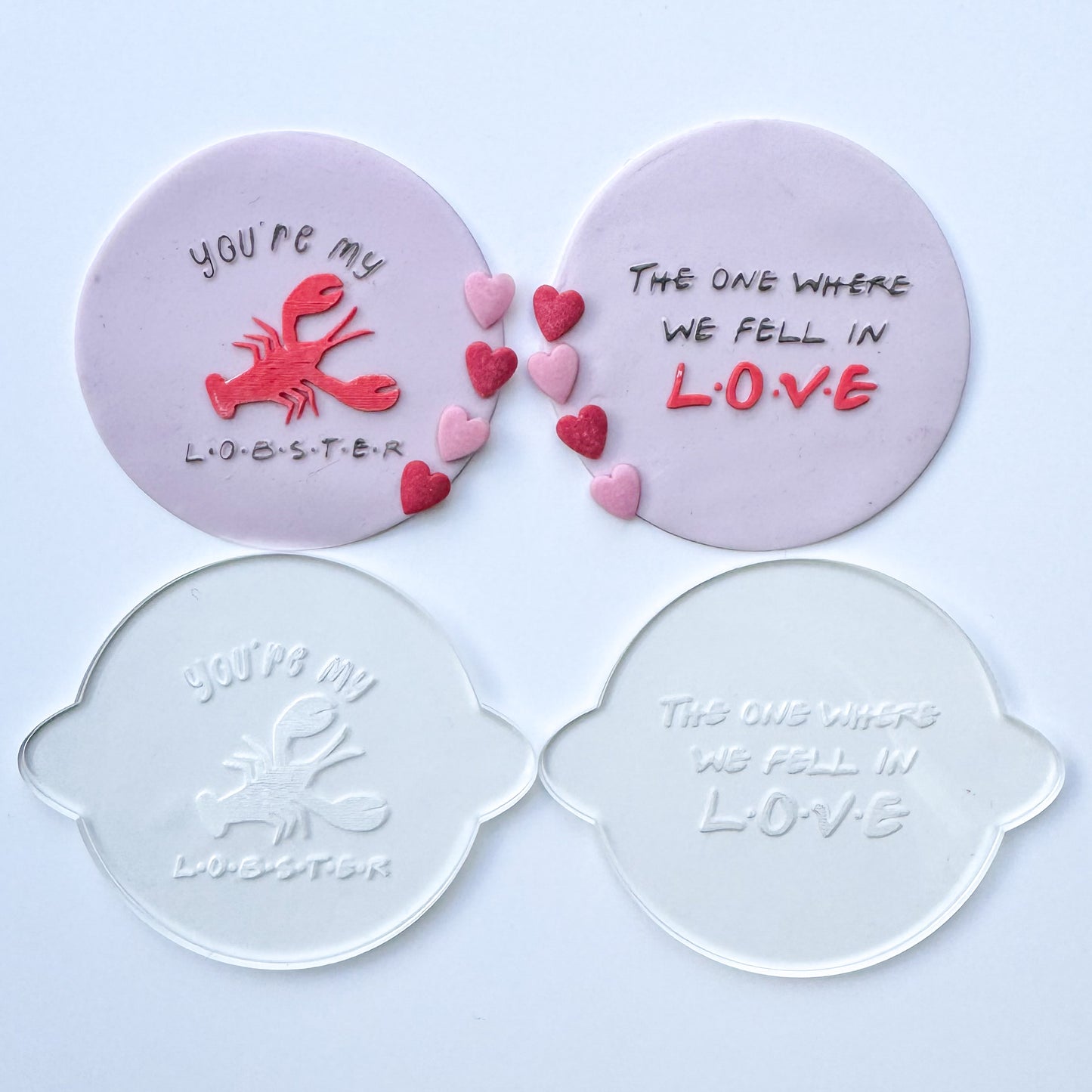 Friends Valentine's Debosser Stamps