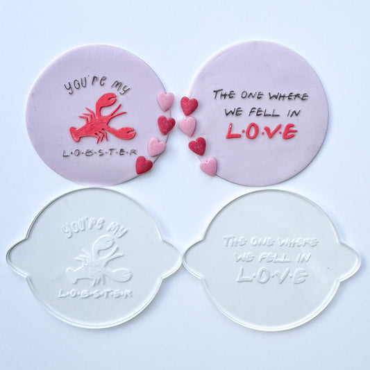 Friends Valentine's Debosser Stamps