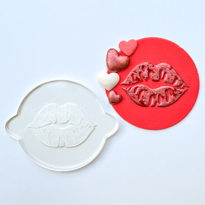 Lips Debosser Stamp