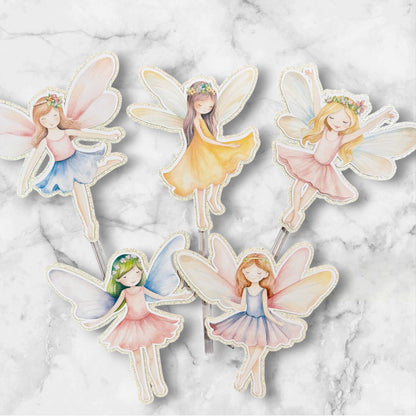 Fairy Card Cake Topper Set