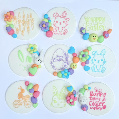 Easter Bunnies Debosser Stamps