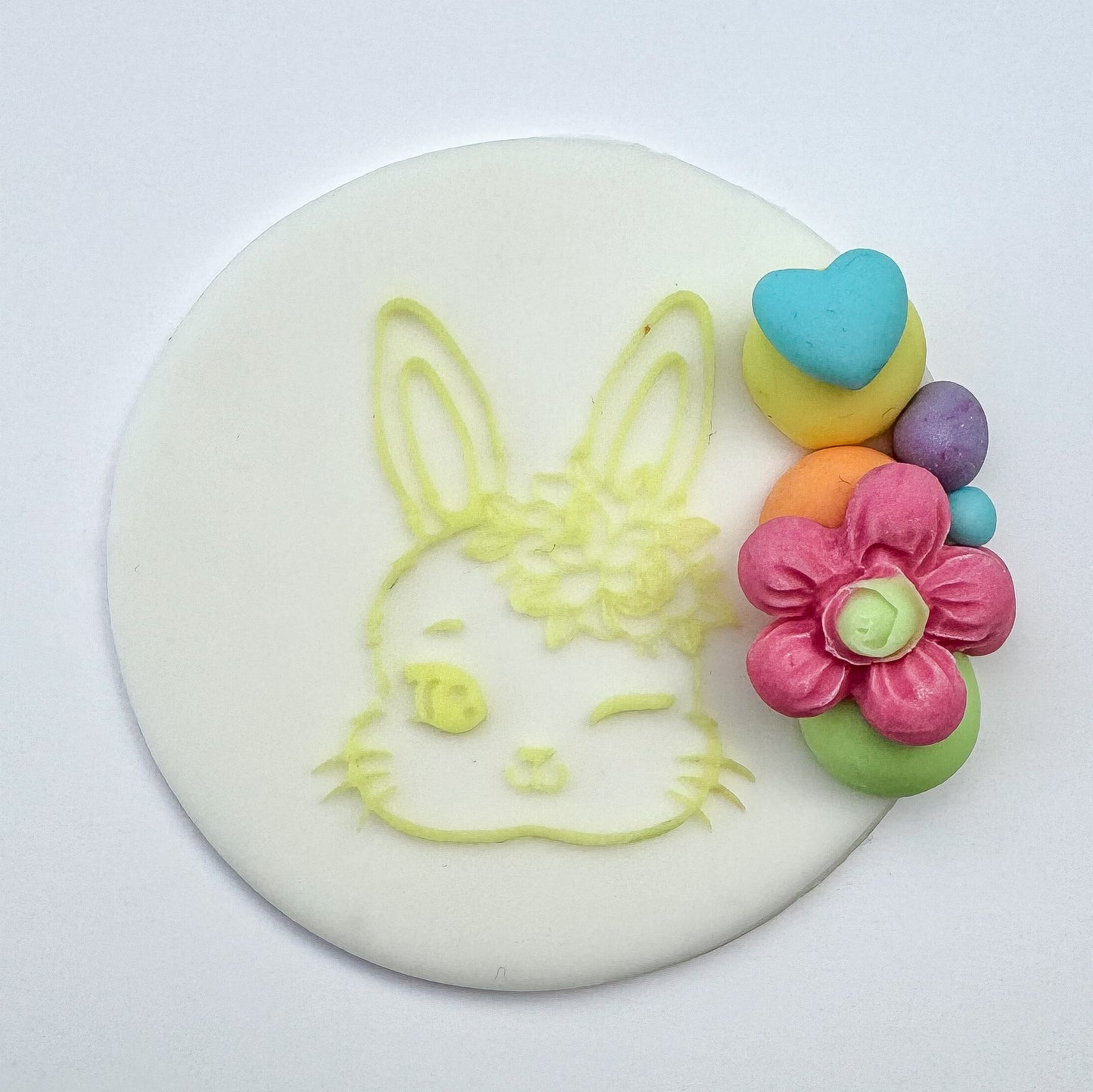 Floral Bunny Debosser Stamp