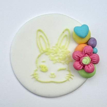 Floral Bunny Debosser Stamp