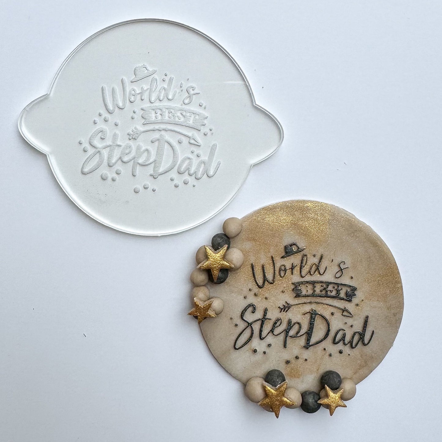 World's Best Step Dad Debosser Stamp