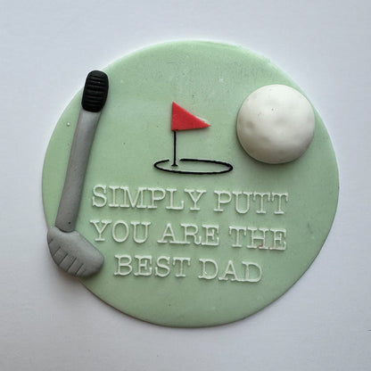 Golf Father's Day Debosser Stamp