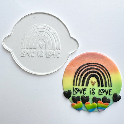 Pride Love is love debosser Stamp