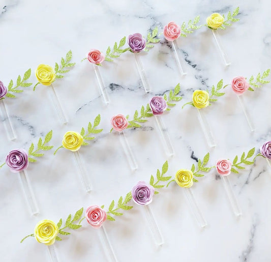 Floral Cupcake Toppers