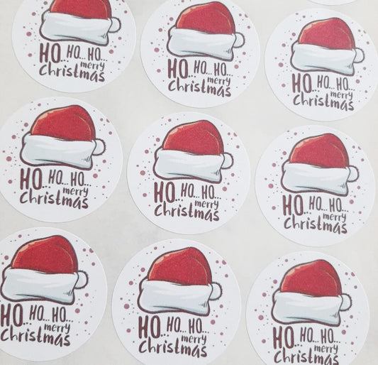 Ho ho ho Merry Christmas Stickers
