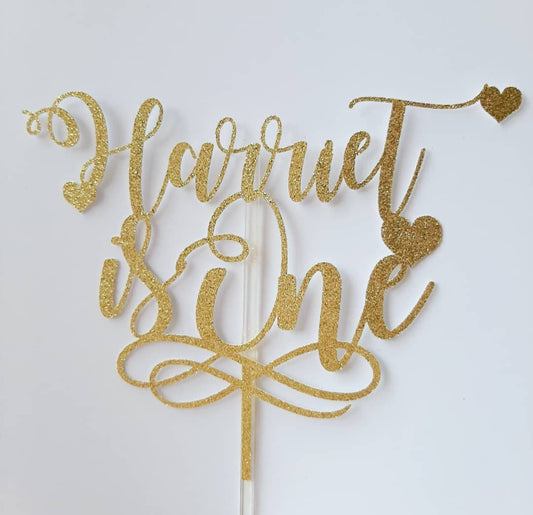 Text Cake Topper #6