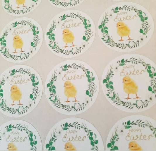 Happy Easter Chic Stickers