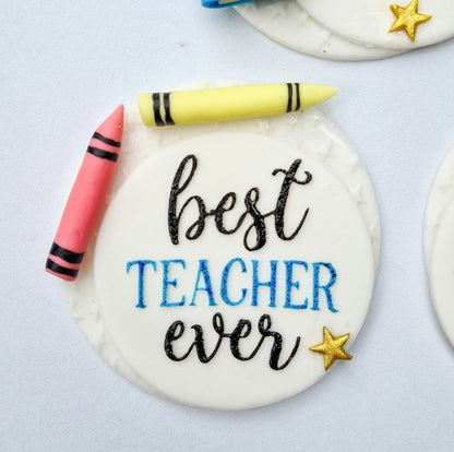 Best Teacher Debosser Stamp