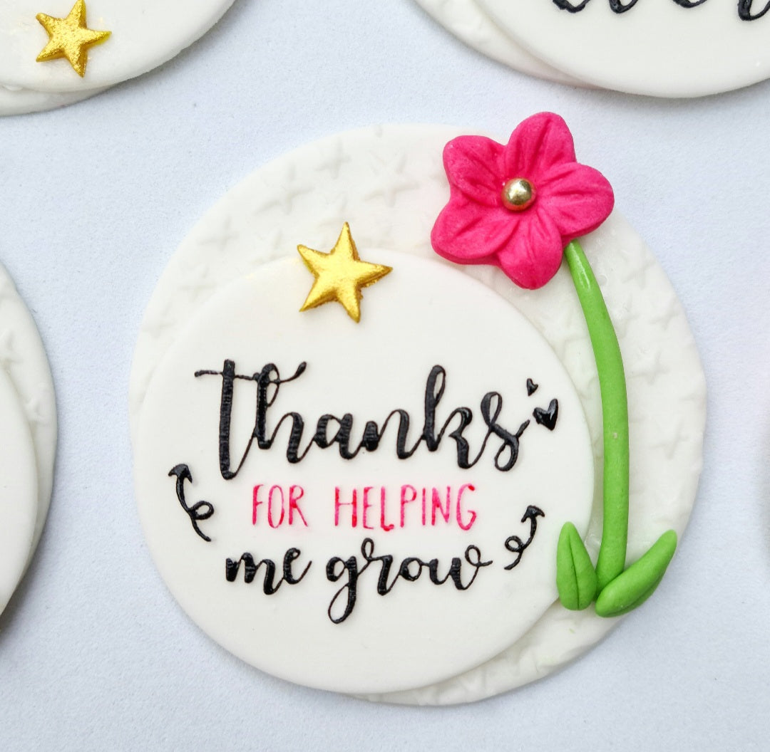 Thank you for helping me grow Debosser Stamp