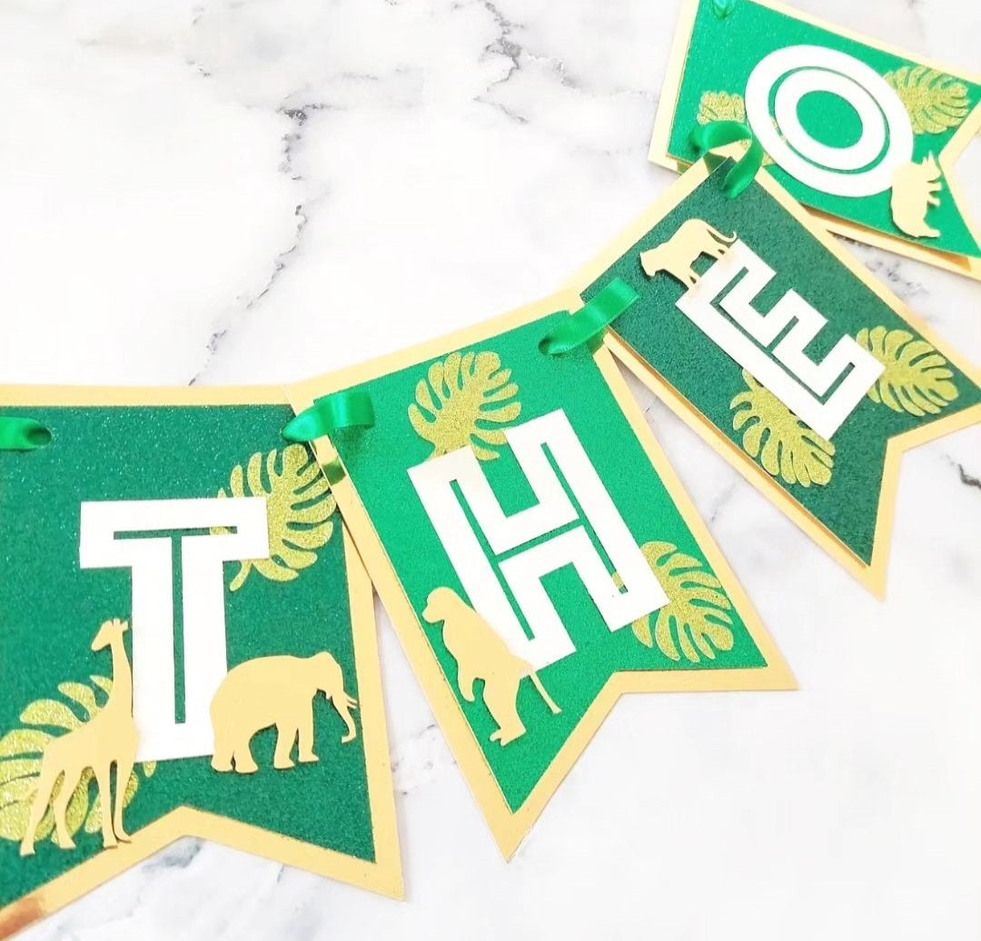 Jungle Animal Card Banner