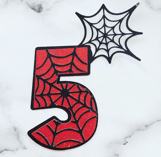 Spider Number Cake Topper