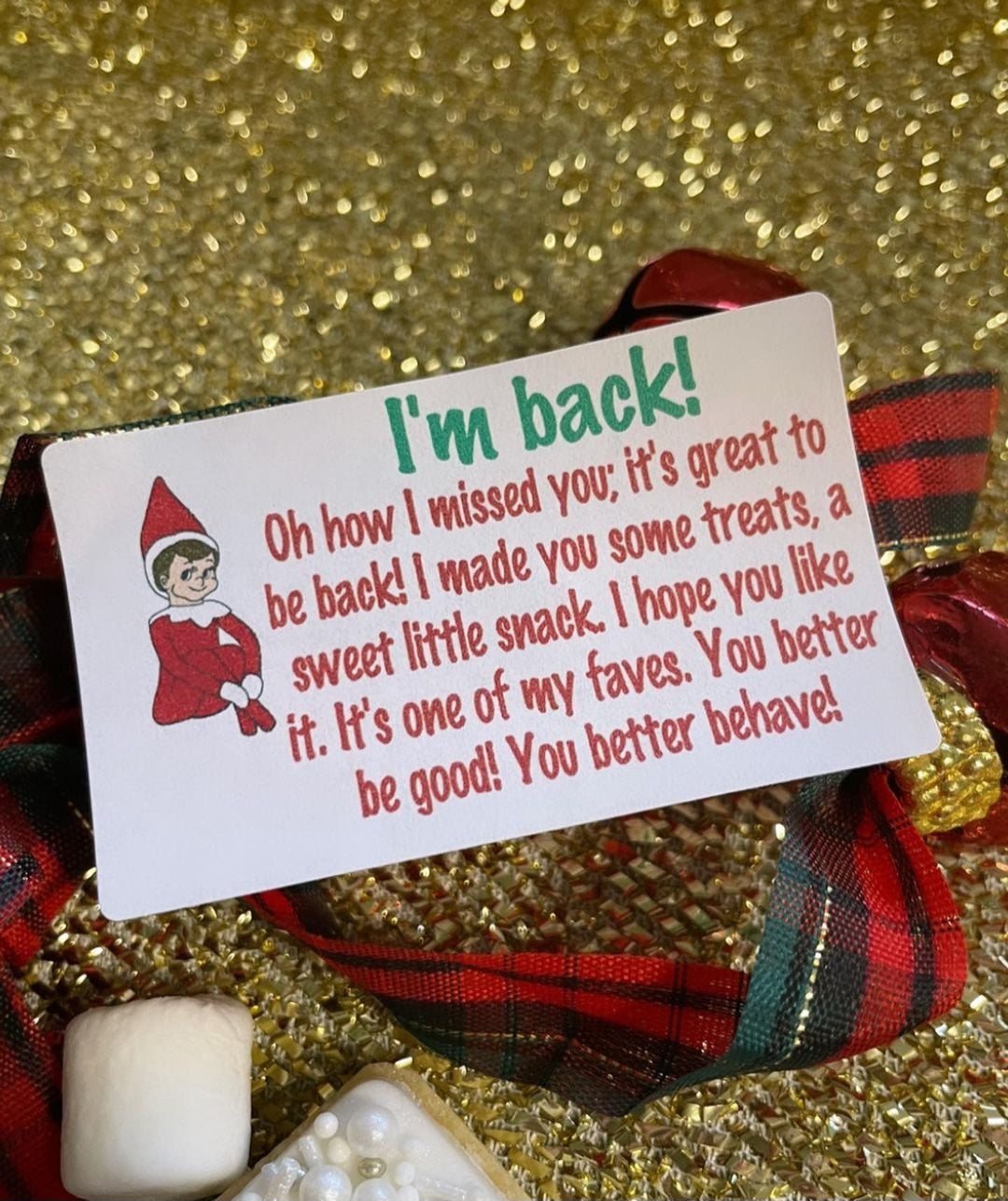 I'm back! & Goodbye Elf Poem Stickers