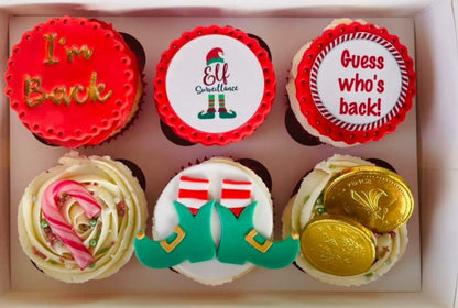 Elf Surveillance Cupcake Topper Icing Sheet