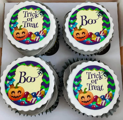 Halloween #1 Icing Sheet Cupcake Toppers