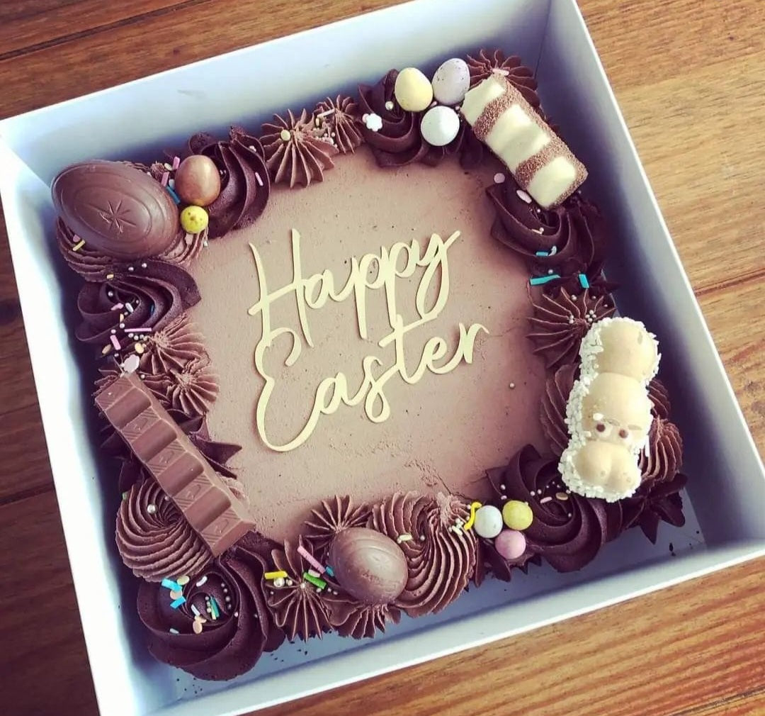 Happy Easter Cake Charm