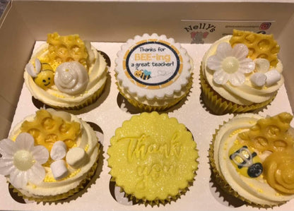 Thanks for bee-ing a great teacher Icing Sheet Cupcake Toppers