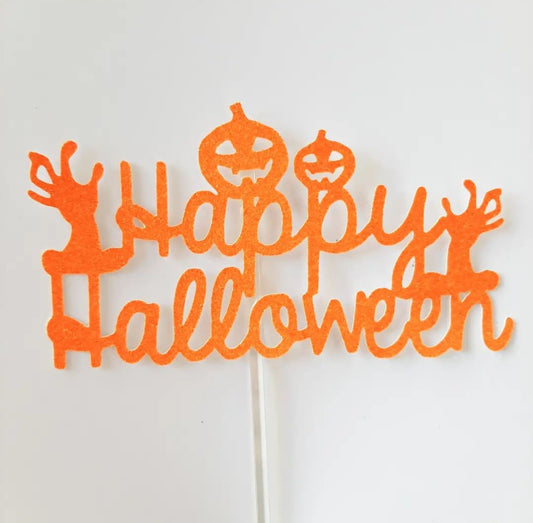 Happy Halloween Card Cake Topper #3