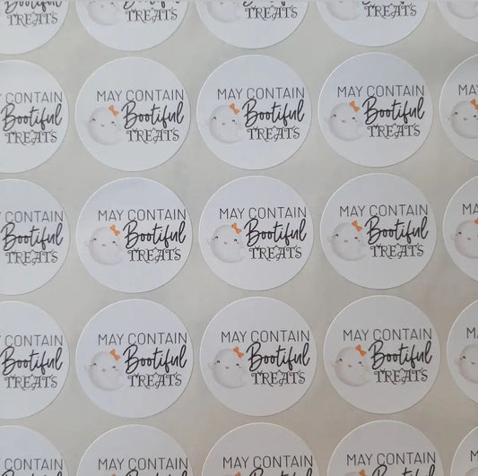 May Contain Bootiful Treats Stickers