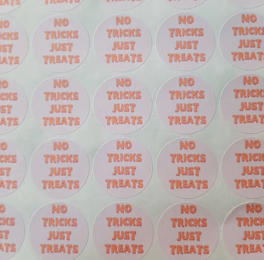 No Tricks Just Treats Stickers #3