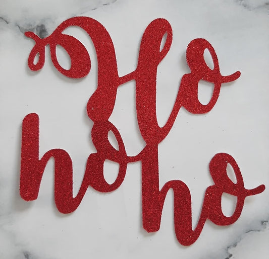 Ho Ho Ho Card Cake Topper