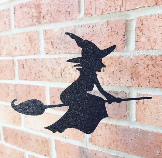 Witch Glitter Card Topper