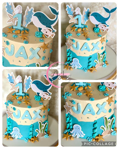 Under the sea Cake Toppers