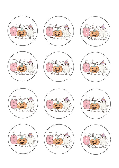 Faboolous Halloween Icing Sheet Cupcake Toppers