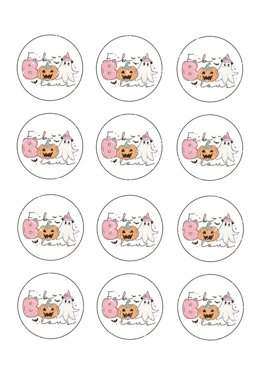 Faboolous Halloween Icing Sheet Cupcake Toppers