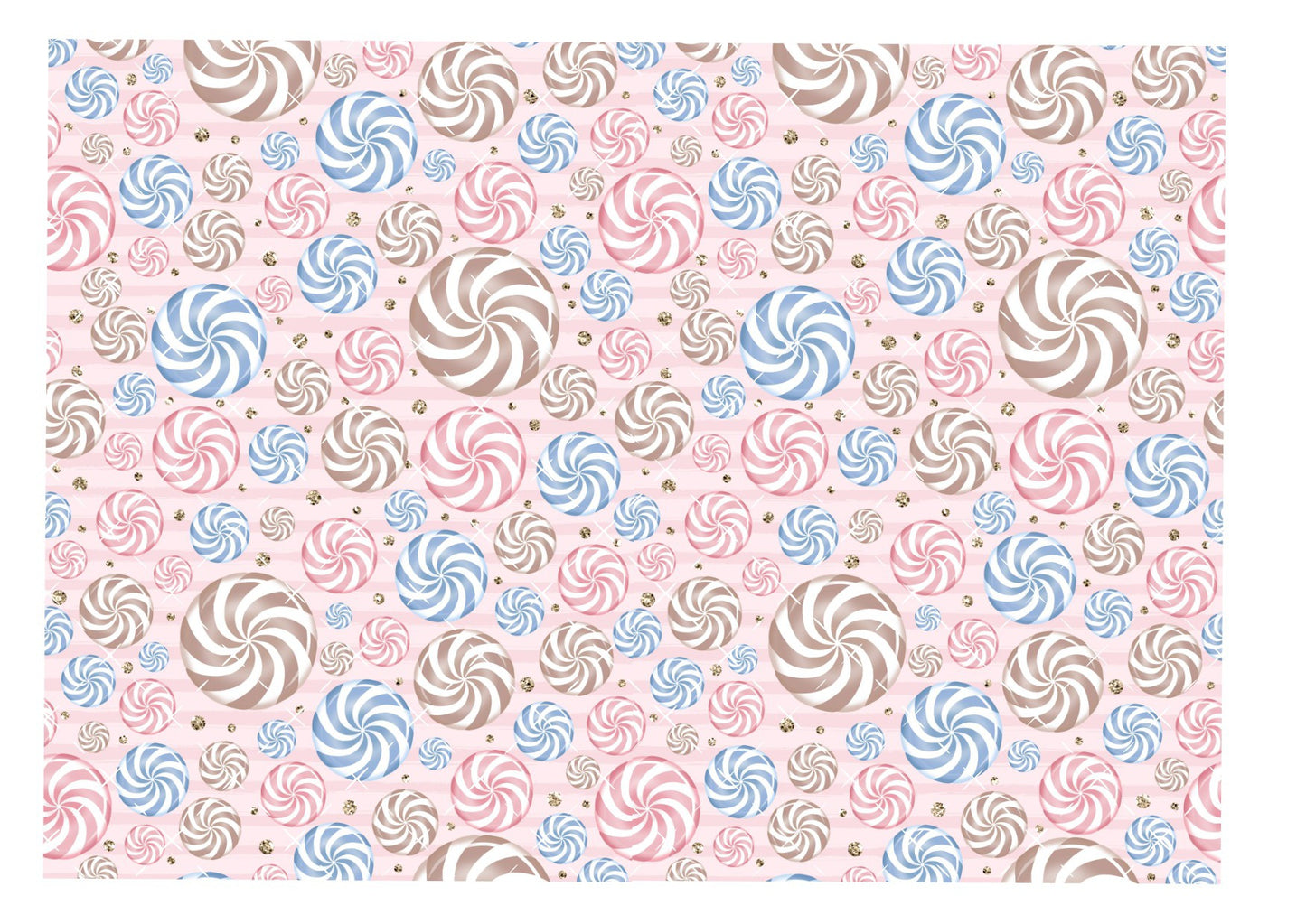 Candy Swirls Icing Sheet Wrap