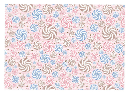 Candy Swirls Icing Sheet Wrap