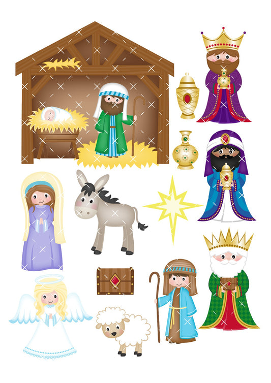 Nativity Icing Sheet