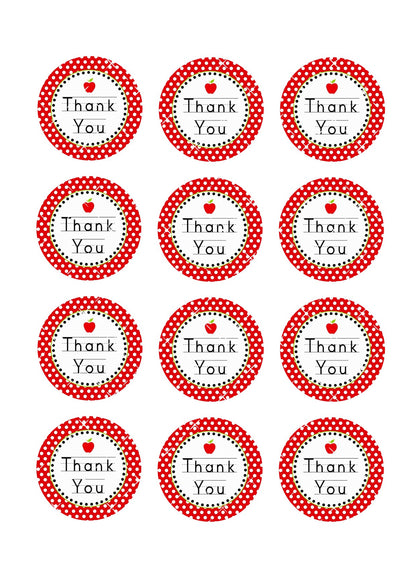 Teacher Thank You Icing Sheet Cupcake Topper Icing Sheet