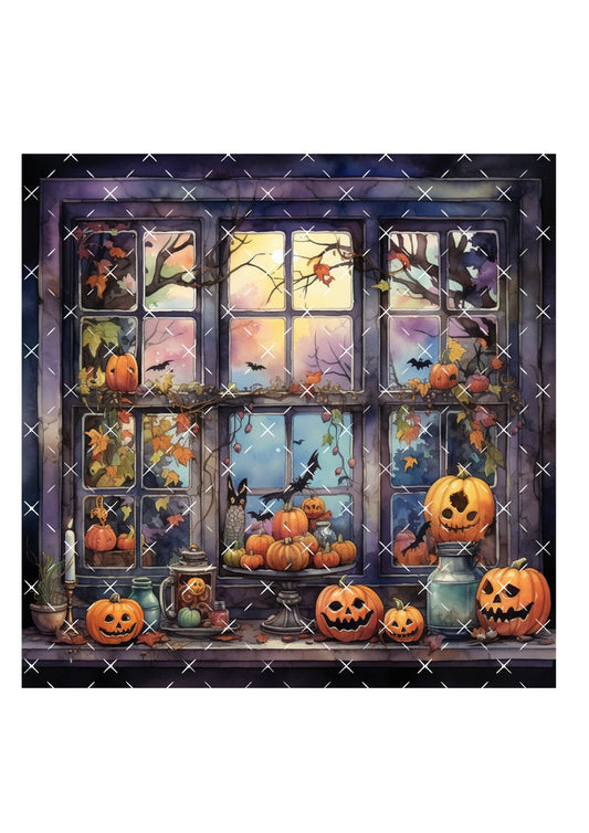 Halloween Window #3 Icing Sheet