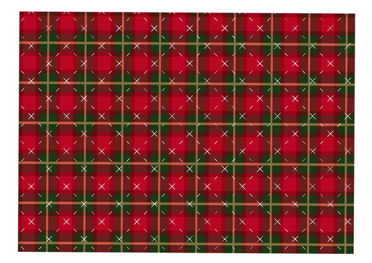 Christmas Tartan Icing Sheet Wrap