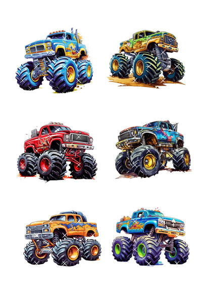 Monster Trucks Icing Sheet