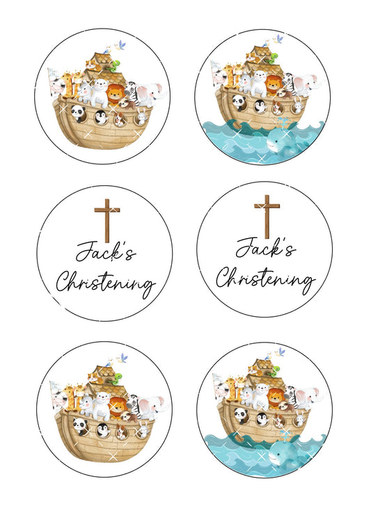 Noah's Ark Icing Sheet Cookie Toppers