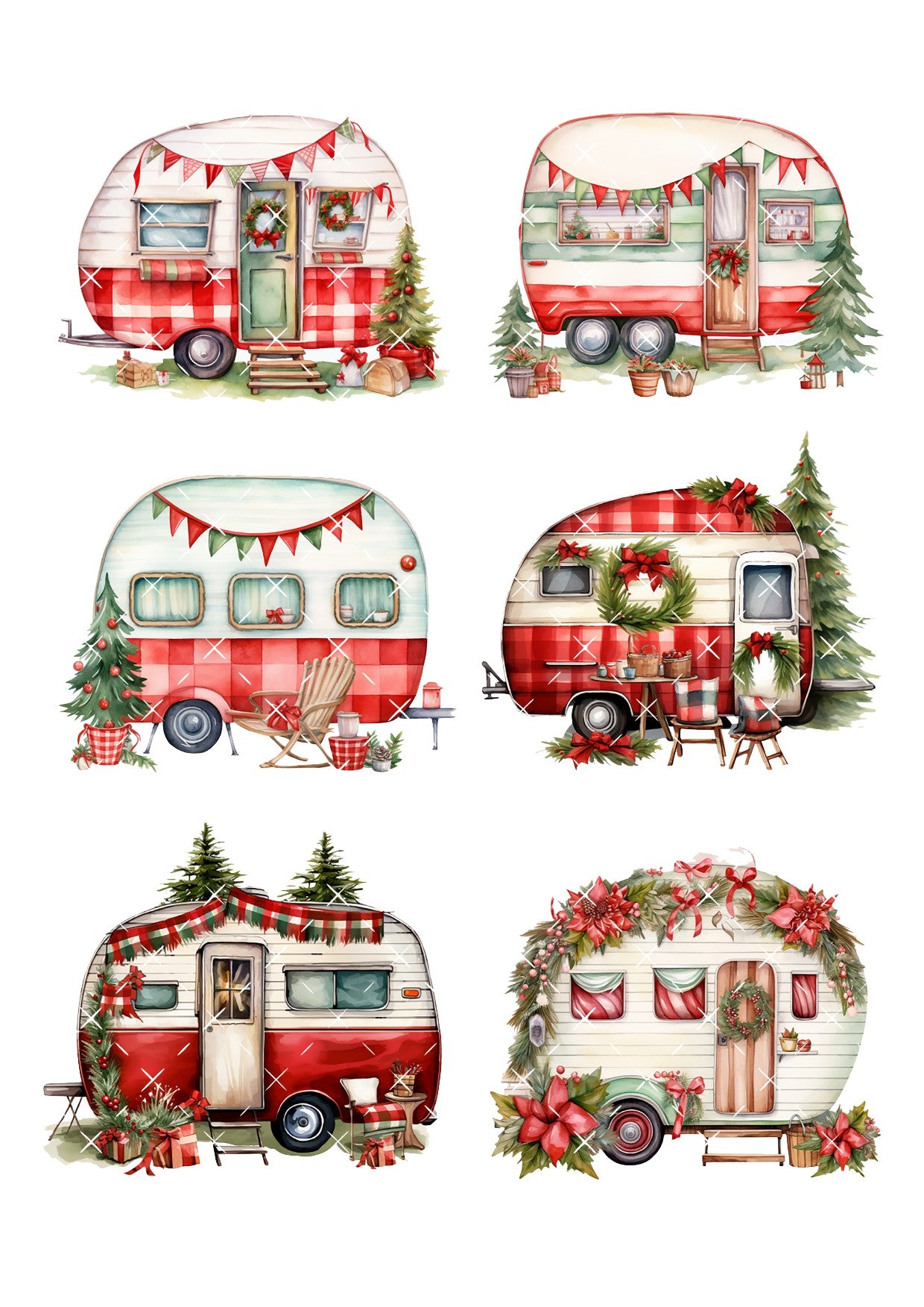 Christmas Caravan Icing Sheet