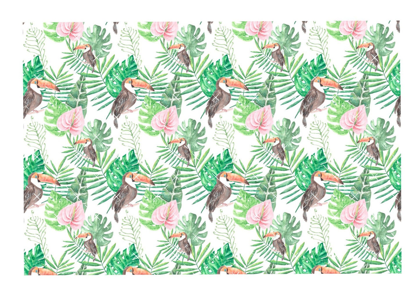 Tropical Toucan Icing Sheet Wrap