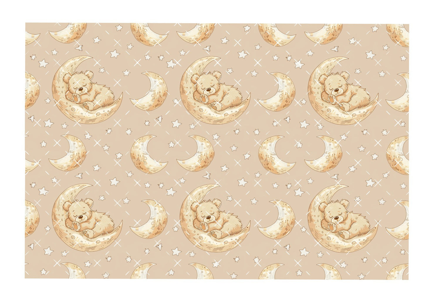 Sleeping Teddy Icing Sheet Wrap