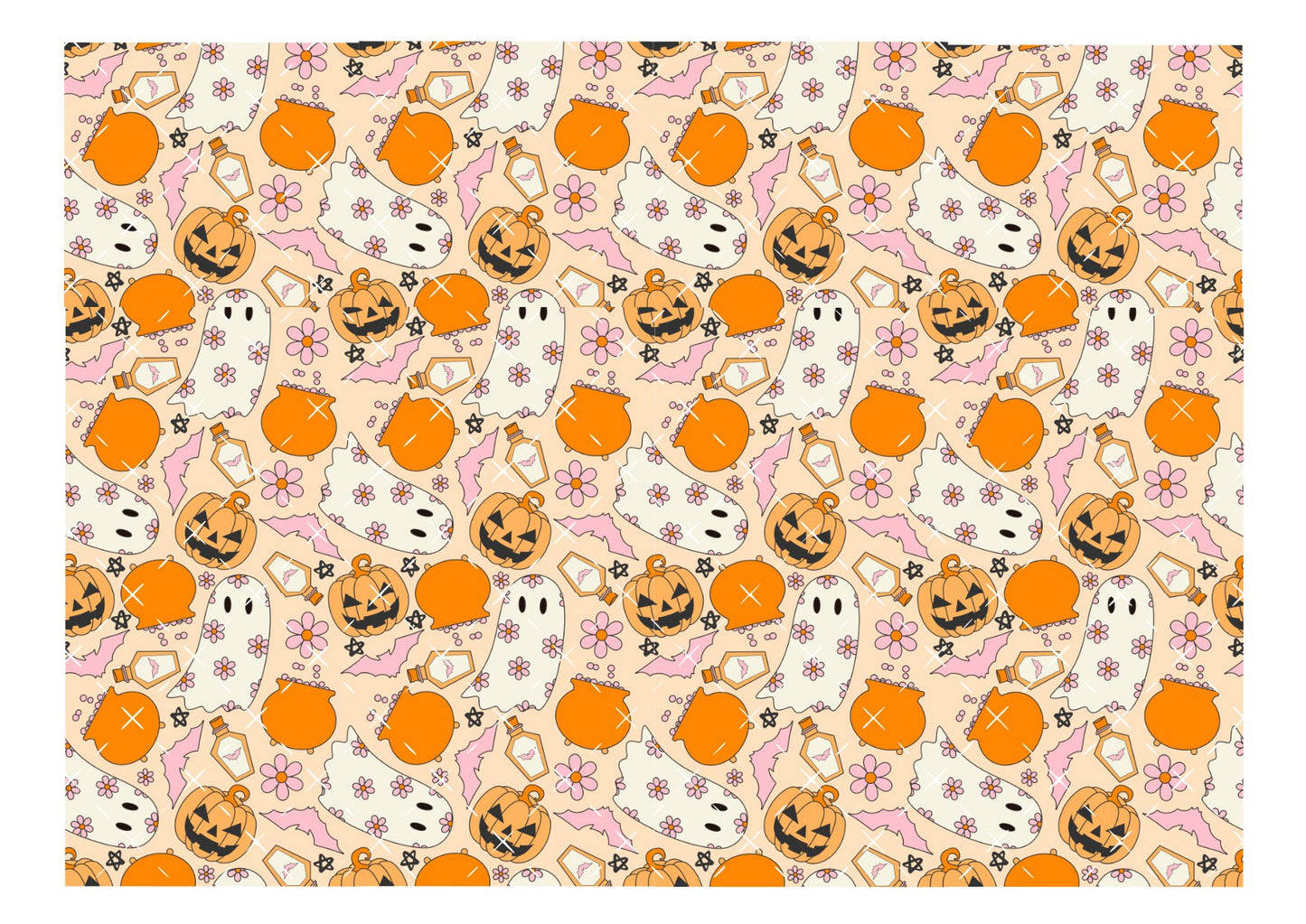 Retro Halloween Icing Sheet Wrap