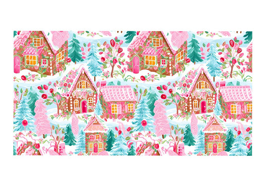 Gingerbread Village Icing Sheet Wrap