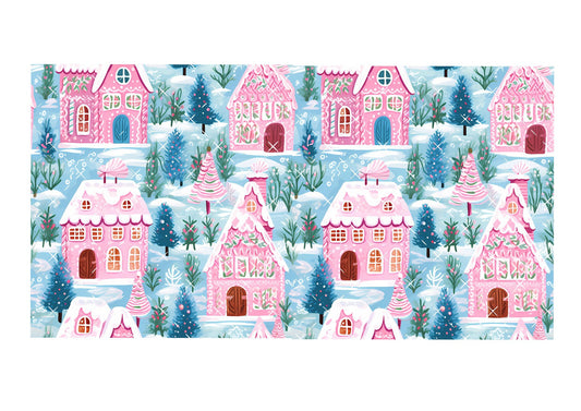 Icy Pink Village Icing Sheet Wrap